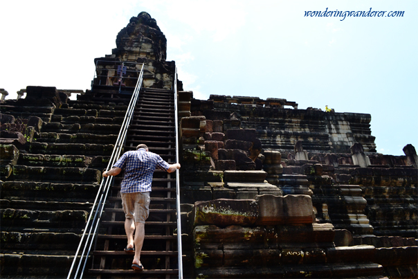 Wooden stairs at Baphuon Temple - Siem Reap, Cambodia