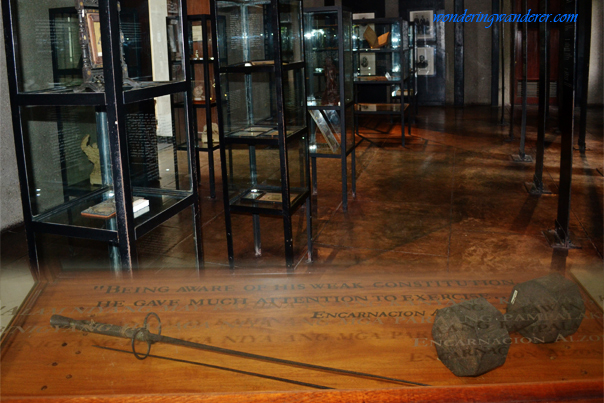 Exhibit of Dr. José Rizal's items - Rizal Shrine Museum, Intramuros