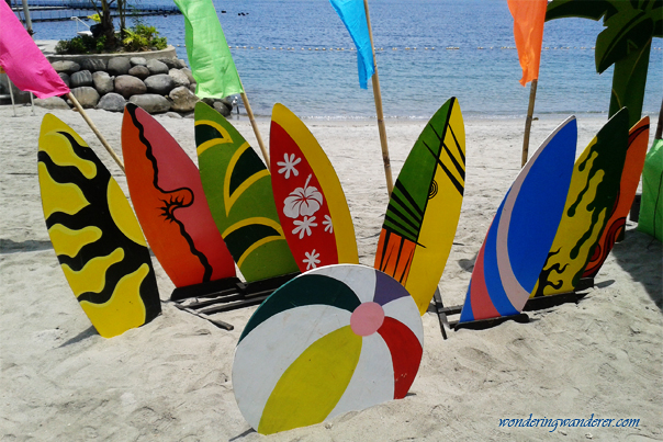 White-sand beach of Ocean Adventure - Subic Bay